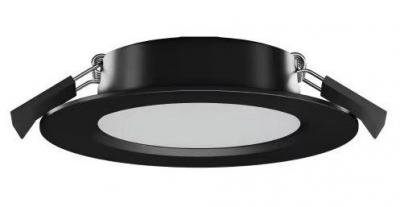 ALCOR 10W SHALLOW RECESSED DOWNLIGHT BLACK IP54